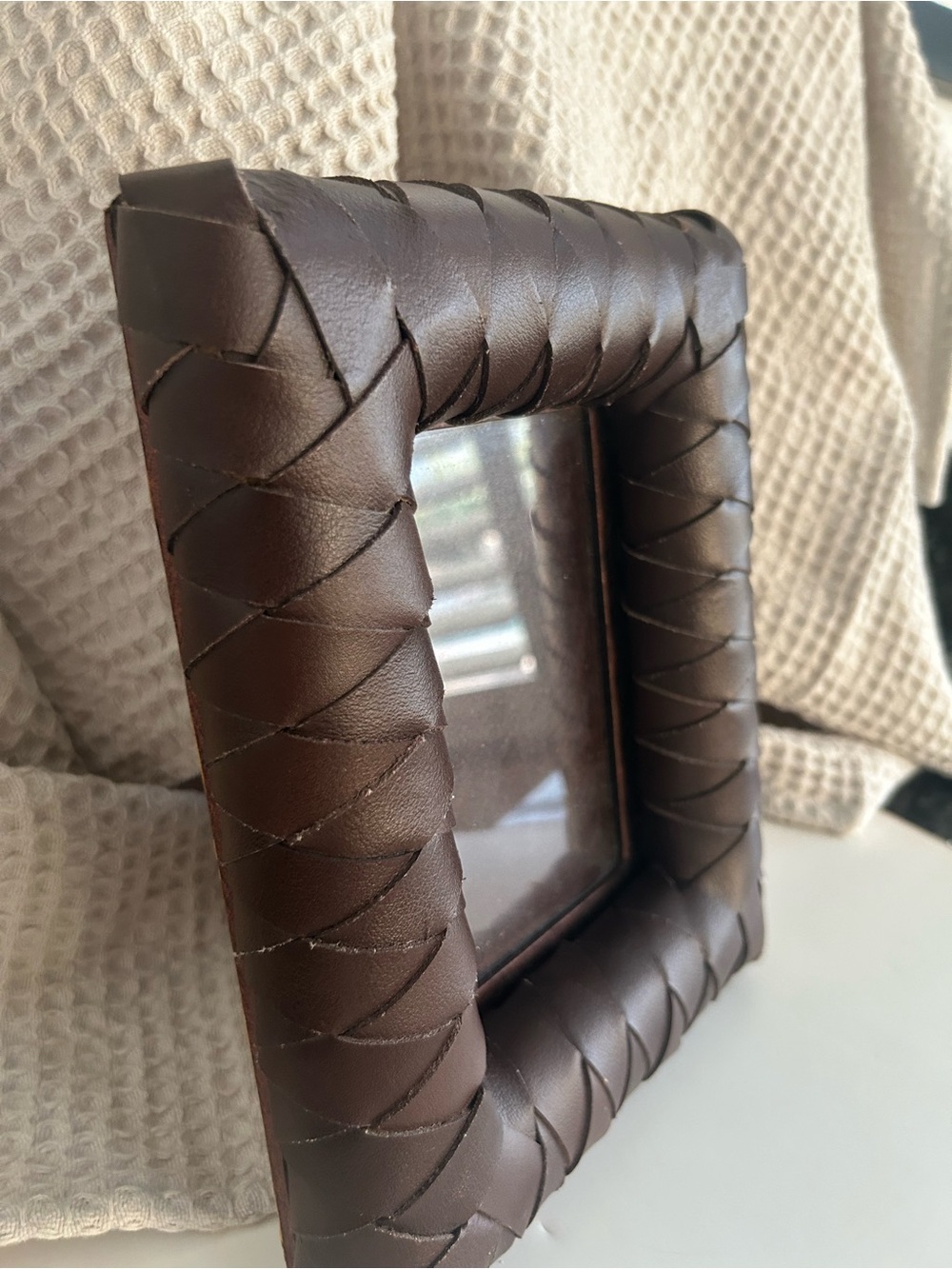 Handcrafted Leather Photo Frame and bonus frame- 2 pack
